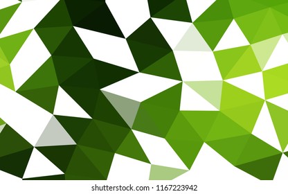 Dark Green vector abstract polygonal abstract polygonal. A completely new color illustration in a vague style. The polygonal design can be used for your web site.