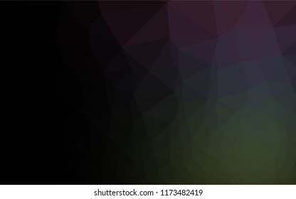Dark Green vector abstract polygonal layout. Modern geometrical abstract illustration with gradient. The textured pattern can be used for background.