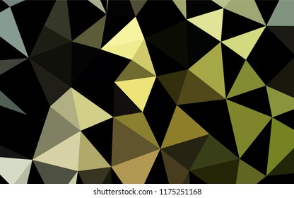 Dark Green vector abstract polygonal cover. Modern geometrical abstract illustration with gradient. The elegant pattern can be used as part of a brand book.