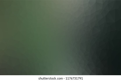 Dark Green vector abstract polygonal cover. A completely new color illustration in a vague style. A new texture for your design.
