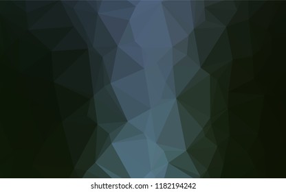 Dark Green vector abstract polygonal layout. Glitter abstract illustration with an elegant design. The completely new template can be used for your brand book.