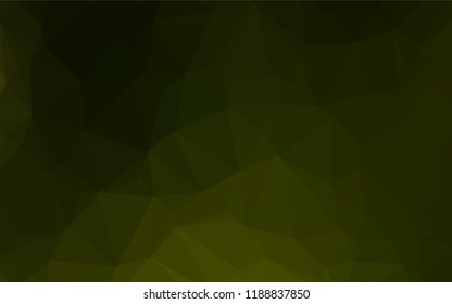 Dark Green vector abstract polygonal cover. Colorful illustration in abstract style with gradient. A completely new template for your business design.