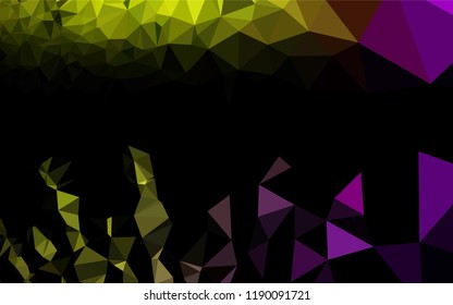 Dark Green vector abstract polygonal cover. Geometric illustration in Origami style with gradient.  The elegant pattern can be used as part of a brand book.