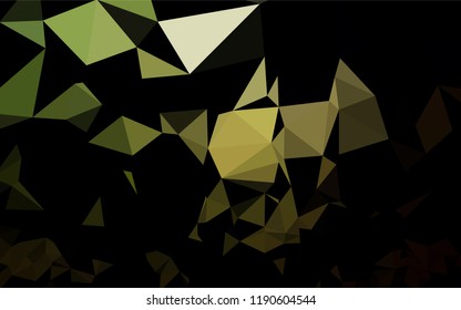 Dark Green vector abstract polygonal cover. Colorful illustration in abstract style with gradient. A completely new template for your business design.