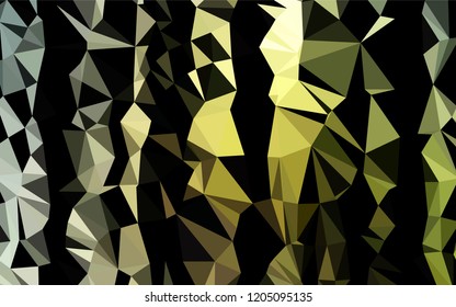 Dark Green vector abstract polygonal texture. Colorful abstract illustration with gradient. A completely new template for your business design.