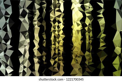 Dark Green vector abstract polygonal layout. A completely new color illustration in a vague style. The best triangular design for your business.