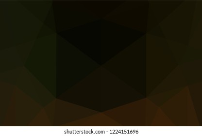 Dark Green vector abstract polygonal cover. Modern geometrical abstract illustration with gradient. Brand new style for your business design.