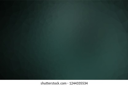 Dark Green vector abstract polygonal layout. An elegant bright illustration with gradient. Brand new design for your business.