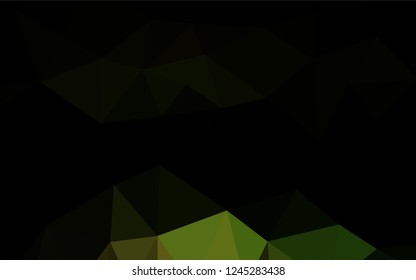 Dark Green vector abstract polygonal cover. A completely new color illustration in a vague style. The elegant pattern can be used as part of a brand book.
