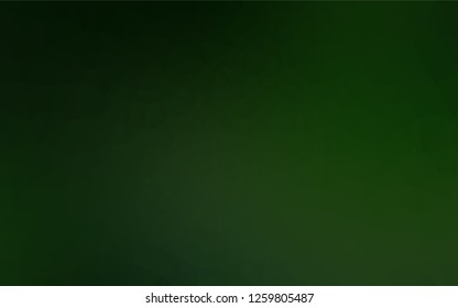 Dark Green vector abstract polygonal layout. Geometric illustration in Origami style with gradient.  A new texture for your design.