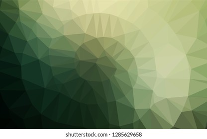 Dark Green vector abstract polygonal cover. Shining colored illustration in a Brand new style. The polygonal design can be used for your web site.