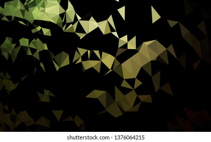 Dark Green vector abstract polygonal cover. Colorful illustration in abstract style with gradient. Textured pattern for background.
