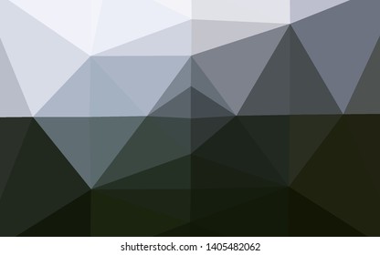 Dark Green vector abstract polygonal cover. Modern geometrical abstract illustration with gradient. New texture for your design.