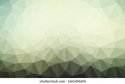 Dark Green vector abstract polygonal layout. An elegant bright illustration with gradient. Brand new style for your business design.