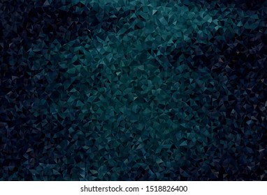 Dark Green vector abstract polygonal template. Glitter abstract illustration with an elegant triangles. Brand new design for your business.