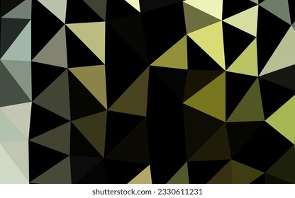 Dark Green vector abstract polygonal cover. Geometric illustration in Origami style with gradient. Completely new design for your business.