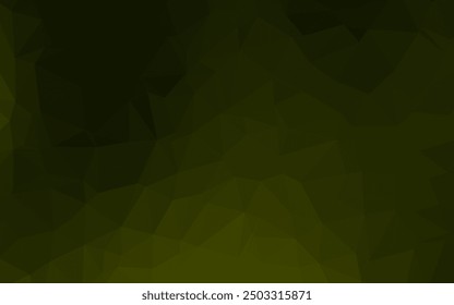 Dark Green vector abstract polygonal texture. A sample with polygonal shapes. New texture for your design.