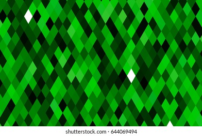 Dark Green vector abstract polygonal template. Creative illustration in halftone style with gradient. A completely new template for your business design.
