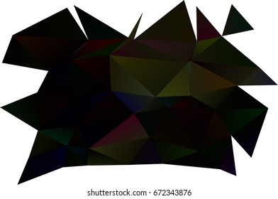 Dark Green vector abstract polygonal background. A vague abstract illustration with gradient. A completely new template for your business design.