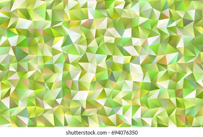 Dark Green vector abstract polygonal template. A vague abstract illustration with gradient. Brand-new design for your business.