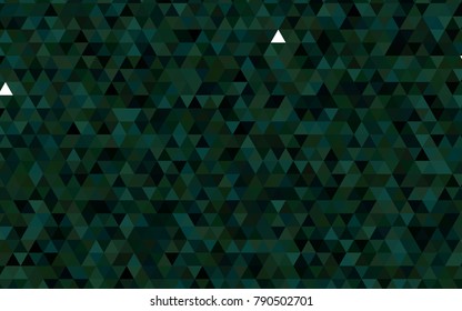 Dark Green vector abstract polygonal pattern. Shining colored illustration in a brand-new style. The elegant pattern can be used as part of a brand book.