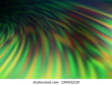Dark Green vector abstract template. Creative illustration in halftone style with gradient. The blurred design can be used for your web site.