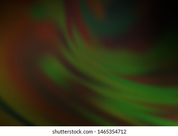 Dark Green vector abstract template. Creative illustration in halftone style with gradient. Brand new style for your business design.