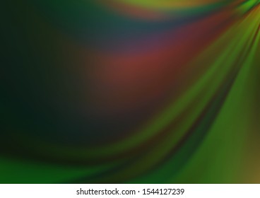 Dark Green vector abstract template. Colorful illustration in blurry style with gradient. The template for backgrounds of cell phones.