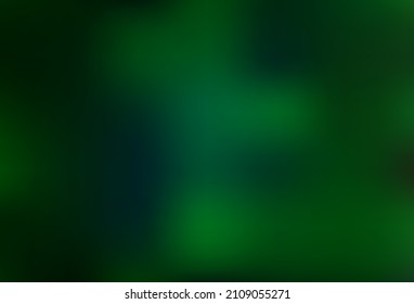 Plantilla abstracta de vector verde oscuro. Ilustración abstracta vaga con gradiente. Diseño sencillo para su negocio.
