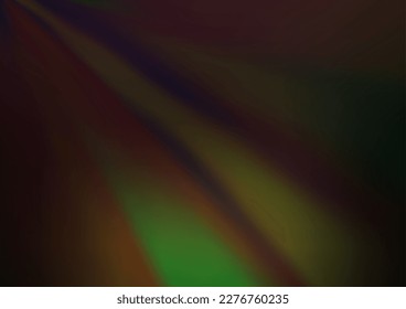 Dark Green vector abstract template. Glitter abstract illustration with an elegant design. The template can be used for your brand book.