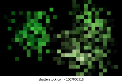 Dark Green vector abstract textured polygonal background. Blurry rectangular design. The pattern with repeating rectangles can be used for background.