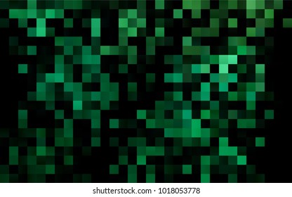 Dark Green vector abstract textured polygonal background. Blurry rectangular design. The pattern with repeating rectangles can be used for background.