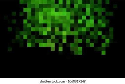 Dark Green vector abstract textured polygonal background. Blurry rectangular design. The pattern with repeating rectangles can be used for background.