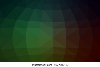 Dark Green vector abstract textured polygonal background. Blurry triangle design. Pattern can be used for background.