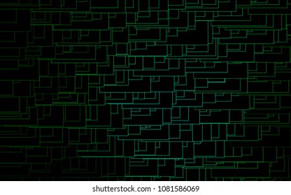 Dark Green vector abstract textured polygonal background. Blurry rectangular design. The pattern with repeating rectangles can be used for background.