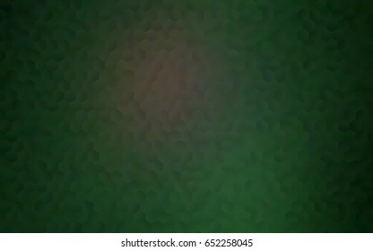 Dark Green vector abstract textured polygonal background. Brand-new blurry hexagonal design. Pattern can be used for background.