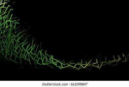 Dark green vector abstract textured polygonal background. Blurry rectangular design. The pattern with repeating rectangles can be used for background.