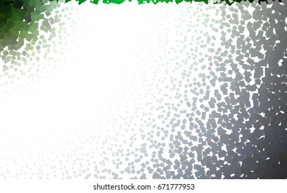 Dark Green vector abstract textured polygonal background. Blurry rectangular design. The pattern with repeating rectangles can be used for background.