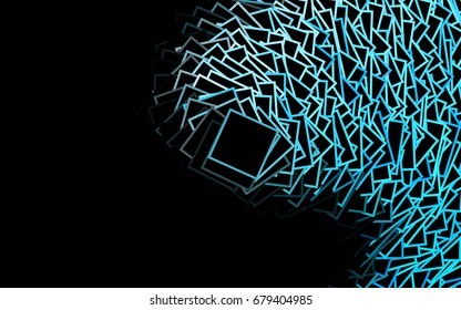 Dark Green vector abstract textured polygonal background. Blurry rectangular design. The pattern with repeating rectangles can be used for background.