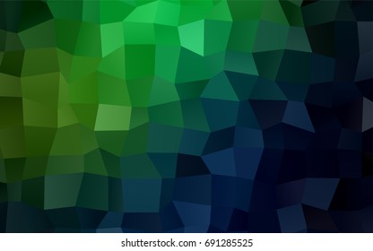 Dark Green vector abstract textured polygonal background. Blurry rectangular design. The pattern with repeating rectangles can be used for background.