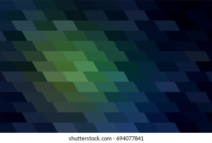 Dark Green vector abstract textured polygonal background. Blurry rectangular design. The pattern with repeating rectangles can be used for background.