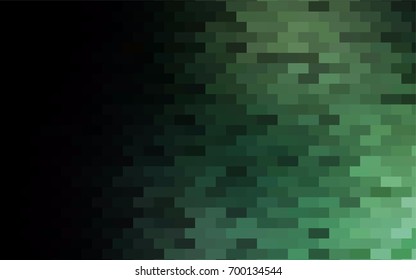 Dark Green vector abstract textured polygonal background. Blurry rectangular design. The pattern with repeating rectangles can be used for background.