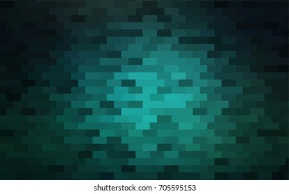Dark Green vector abstract textured polygonal background. Blurry rectangular design. The pattern with repeating rectangles can be used for background.