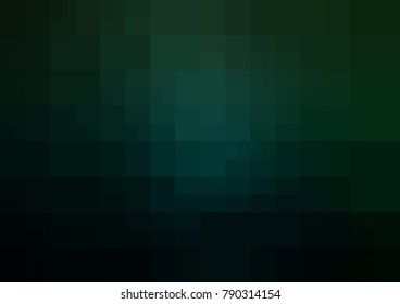 Dark Green vector abstract textured polygonal background. Blurry rectangle design. Pattern can be used for background.