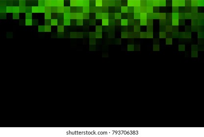 Dark Green vector abstract textured polygonal background. Blurry rectangular design. The pattern with repeating rectangles can be used for background.