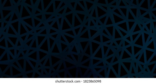 Dark green vector abstract triangle background. Abstract illustration with elegant gradient triangles. Your design for applications.