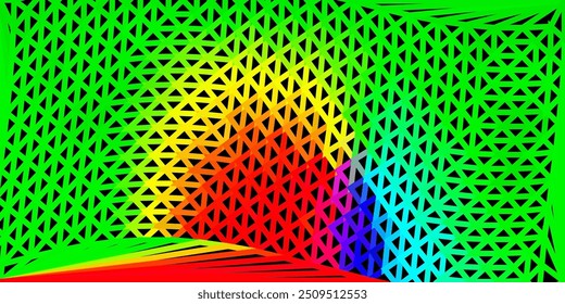 Dark green vector abstract triangle backdrop. Gradient illustration in polygonal style with triangles. Wallpaper for your web apps.