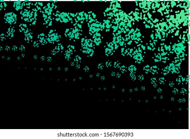 Dark Green vector backdrop with abstract shapes. Simple colorful illustration with abstract gradient shapes. Background for a cell phone.