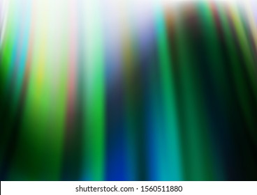 Dark Green vector backdrop with bent lines. Modern gradient abstract illustration with bandy lines. The elegant pattern for brand book.