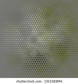 Dark Green vector backdrop with circles. Glitter abstract illustration with colorful drops. Pattern for business ads.